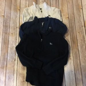 3 BOYS 5T 3/4 ZIP PULLOVERS